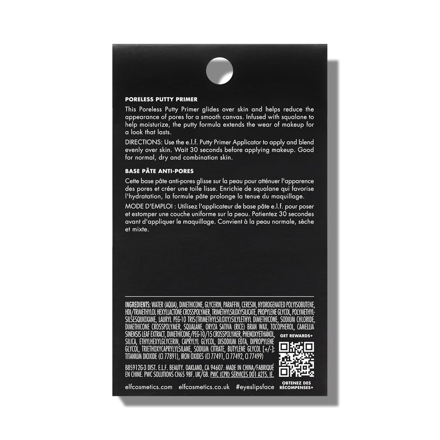 e.l.f Poreless Primer - Flawless Base & Finish, All-Day Wear, Ideal for All Skin Types, 0.74 Fl Oz