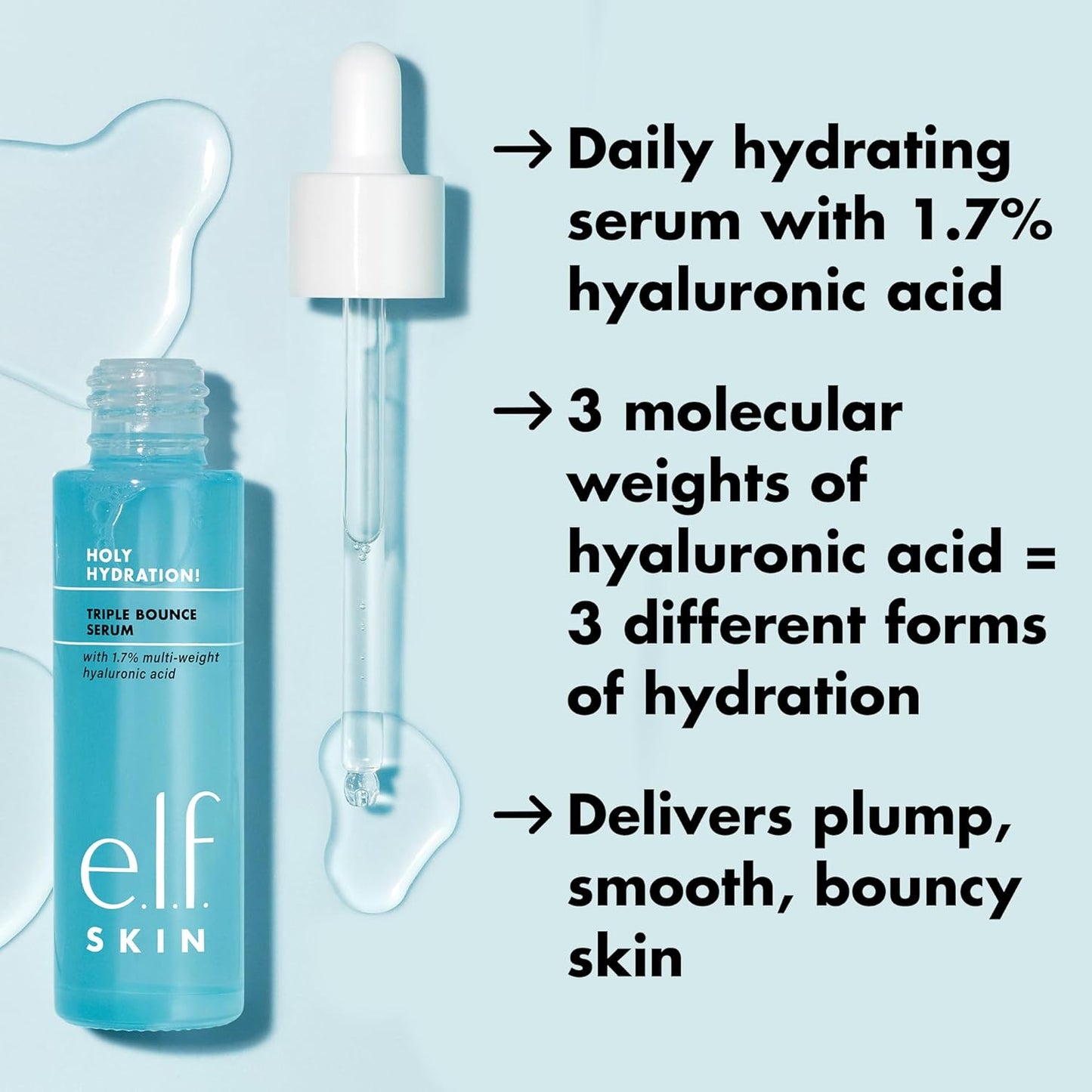 e.l.f. SKIN Holy Hydration Triple Bounce Serum